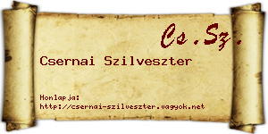 Csernai Szilveszter névjegykártya